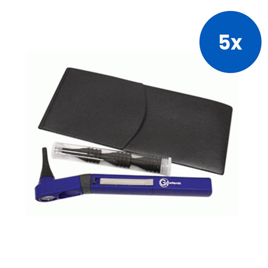 Gowllands Ofield Halogen Otoscope with Pouch Made in UK - Dark Blue x5