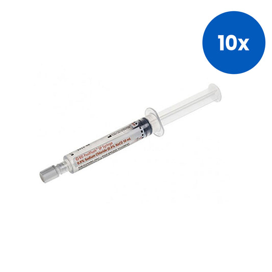 BD PosiFlush SP Prefilled Saline Syringes 10ml Sterile 30/Box - White x10
