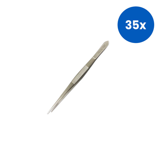 Livingstone Cushing Dressing Forceps 18cm Straight - White x35