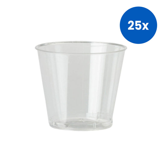 Livingstone Plastic Portion Cups 59.2ml Disposable Recyclable 250/Pack - Clear x25