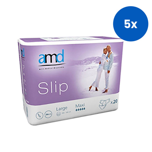 Cello AMD Adult Diaper Slip Pad Large Cotton Feel Maxi Absorbent 20 Pieces/Pack 4 Packs/Carton x5