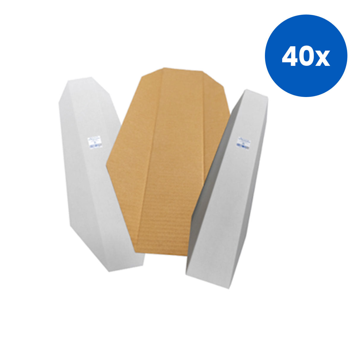 Livingstone Cardboard Splint Large 32 x 78.4cm - White/Brown x40