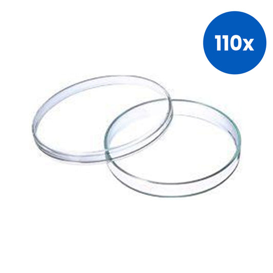 Livingstone Petri Dish with Lid 55-60mm Recyclable Polystyrene 10 Pieces/Bag - White x110