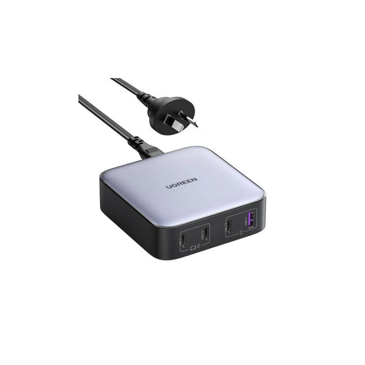 UGREEN Nexode 100W USB C GaN Charger-4 Ports Desktop Silver
