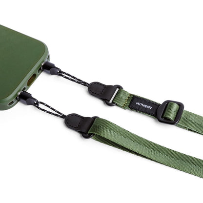 Moment Mobile Adjustable Crossbody Strap - Olive Green