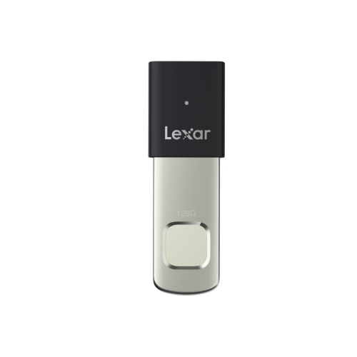 Lexar JumpDrive F35 Pro Fingerprint USB Flash Drive 3.2 Gen 1 128 GB - Black
