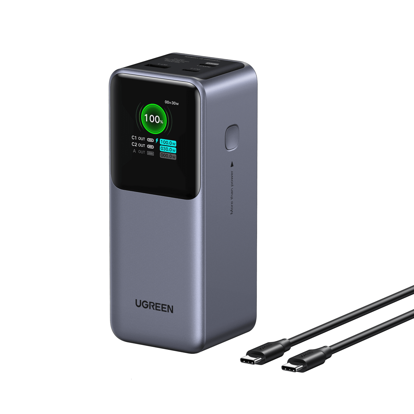 UGREEN Nexode Power Bank 20000mAh 130W with Display Silver
