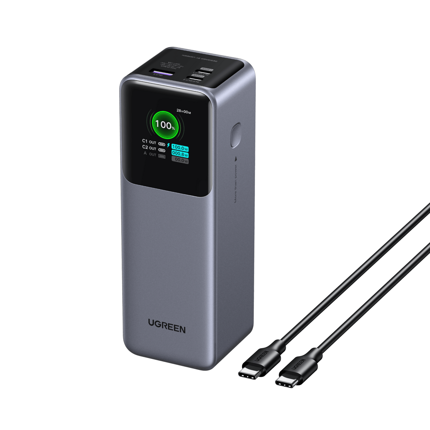 UGREEN Nexode Power Bank 25000mAh 200W with Display Silver