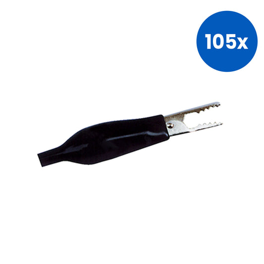 Livingstone Alligator Clip Electrical 10/Pack - Black x105