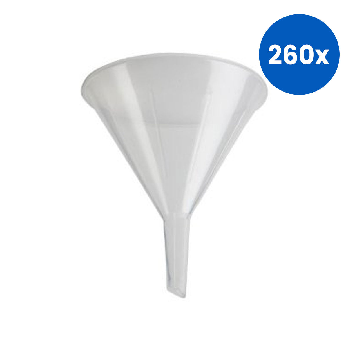 Livingstone Filter Funnel 50mm Top Diameter 9.3-6.1mm Stem Diameter 40mm Stem Length Food Grade Plastic - White x260
