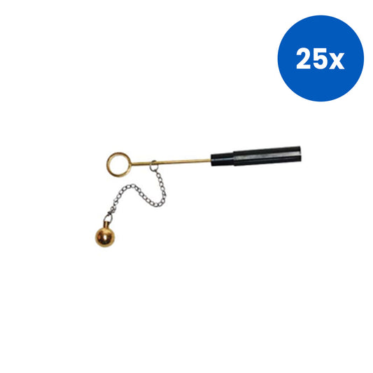 Livingstone Ball and Ring Gravesande Expansion Demo Recyclable Plastic Handle - Black x25