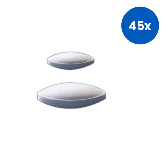 Livingstone Magnetic Stirrer Bar Oval without Pivot 30mm x16mm - White x45