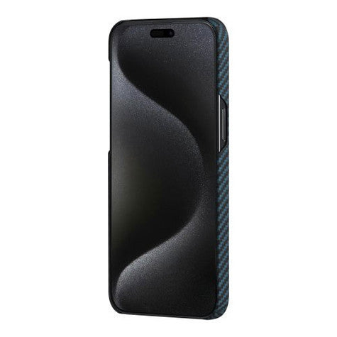 Pitaka MagEZ Case 4 iPhone 15 Pro - Black/Blue Twill