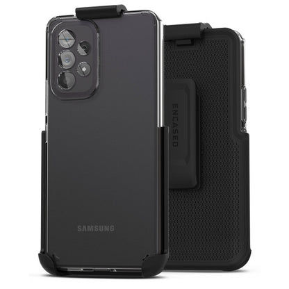 Encased Clear Case Samsung Galaxy A53 5G with Belt Clip Holster - Clear