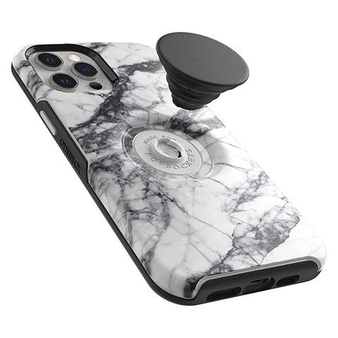 OtterBox Otter+Pop Symmetry Case iPhone 12 Pro Max - White Marble