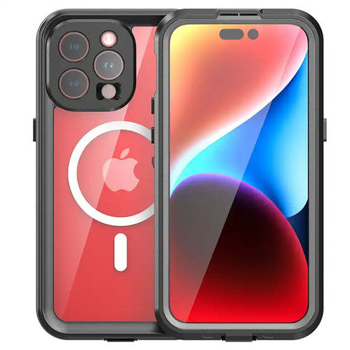 Krakatoo Dot WaterProof Case iPhone 15 Pro Max - Black/Clear