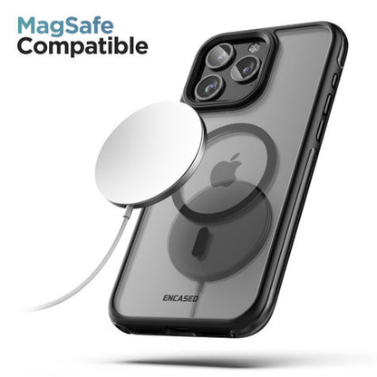 Encased MAG-AIR Case iPhone 15 Pro with MagSafe Ring Grip - Black