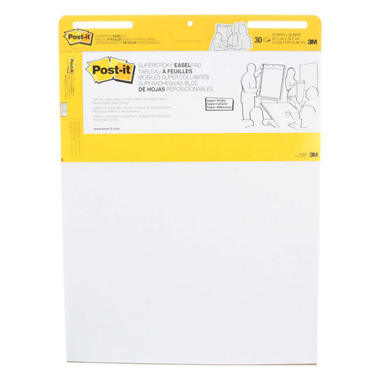 Post‑It Super Sticky Easel Pad 559SSN 30 Sheets/Pad 4 Pads/Pack