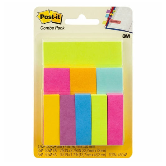 Post‑It Notes & Page Markers Assorted Sizes & Colours – Box of 6