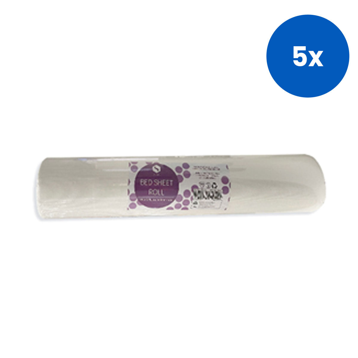 Sofeel Draw Sheet or Bed Sheet Cellulose Unperforated Biodegradable Made in Europe 9 Rolls/Carton - White x5