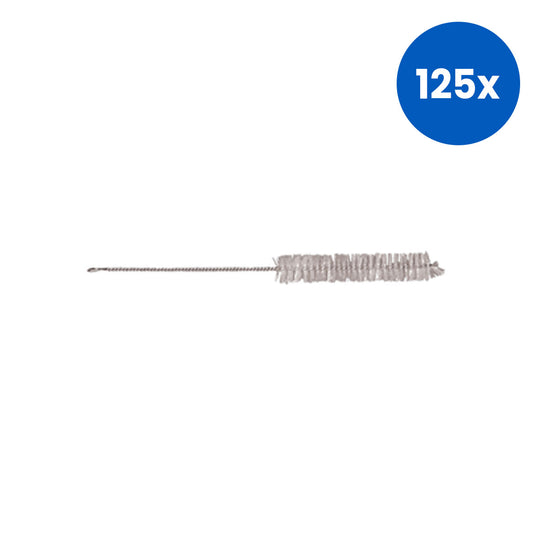 Livingstone Nylon Test Tube Brush Tufted Straight Bristle 30 x 105mm Length 215mm 6g Each - White x125