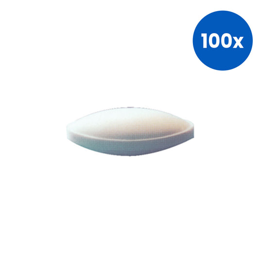 Livingstone Magnetic Stirrer Bar Oval Without Pivot PTFE Coated 10mm x 5mm - White x100