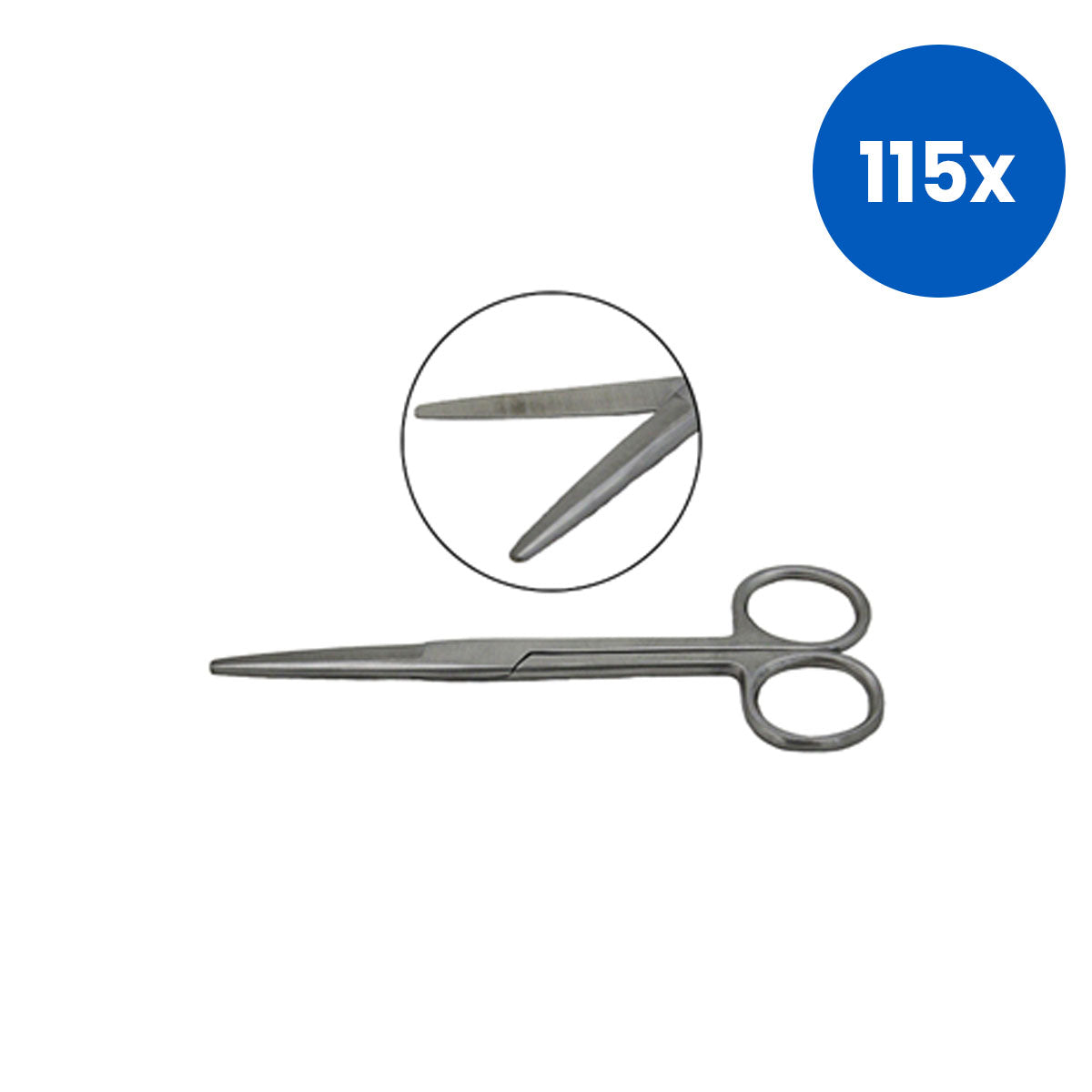 Livingstone Surgical Scissors 14CM Blunt Blunt Straight Stainless Steel Each - Silver x115