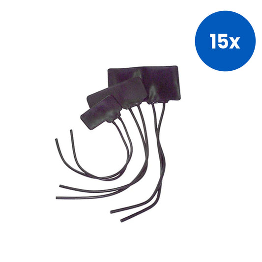 Livingstone Air Bladder for Blood Pressure Double Tube Latex Free 11.5 x 22.5cm Adult Size - Black x15
