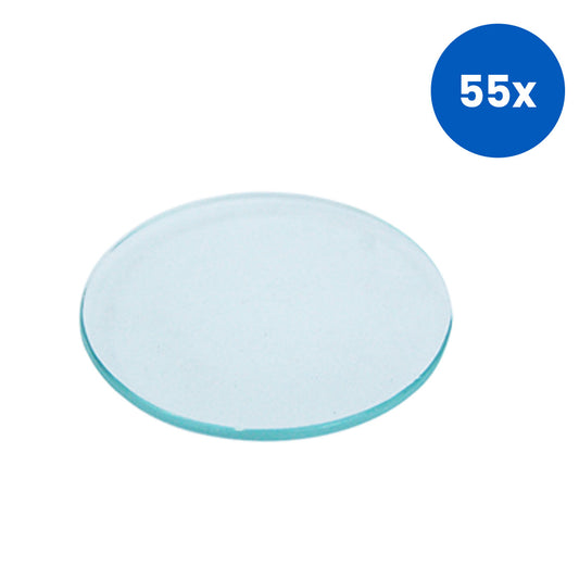 Livingstone Watch Glass 50mm Diameter 10/Pack - White x55