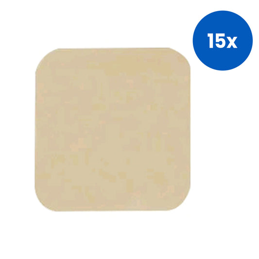 DuoDERM Extra Thin CGF Dressing Hydrocolloid Dressing 7.5 x 7.5cm (3 x 3") Square 5/Box - Beige x15