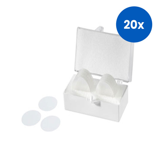 Livingstone Microscope Cover Slip 12mm No. 1 Borosilicate 3.3 Glass 100 Pieces/Pack - White x20