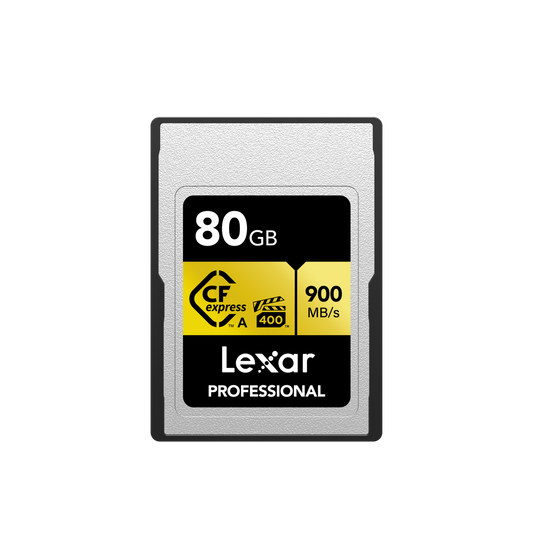 Lexar Professional GOLD CFexpress Type A Card 80 GB - Silver/Gold