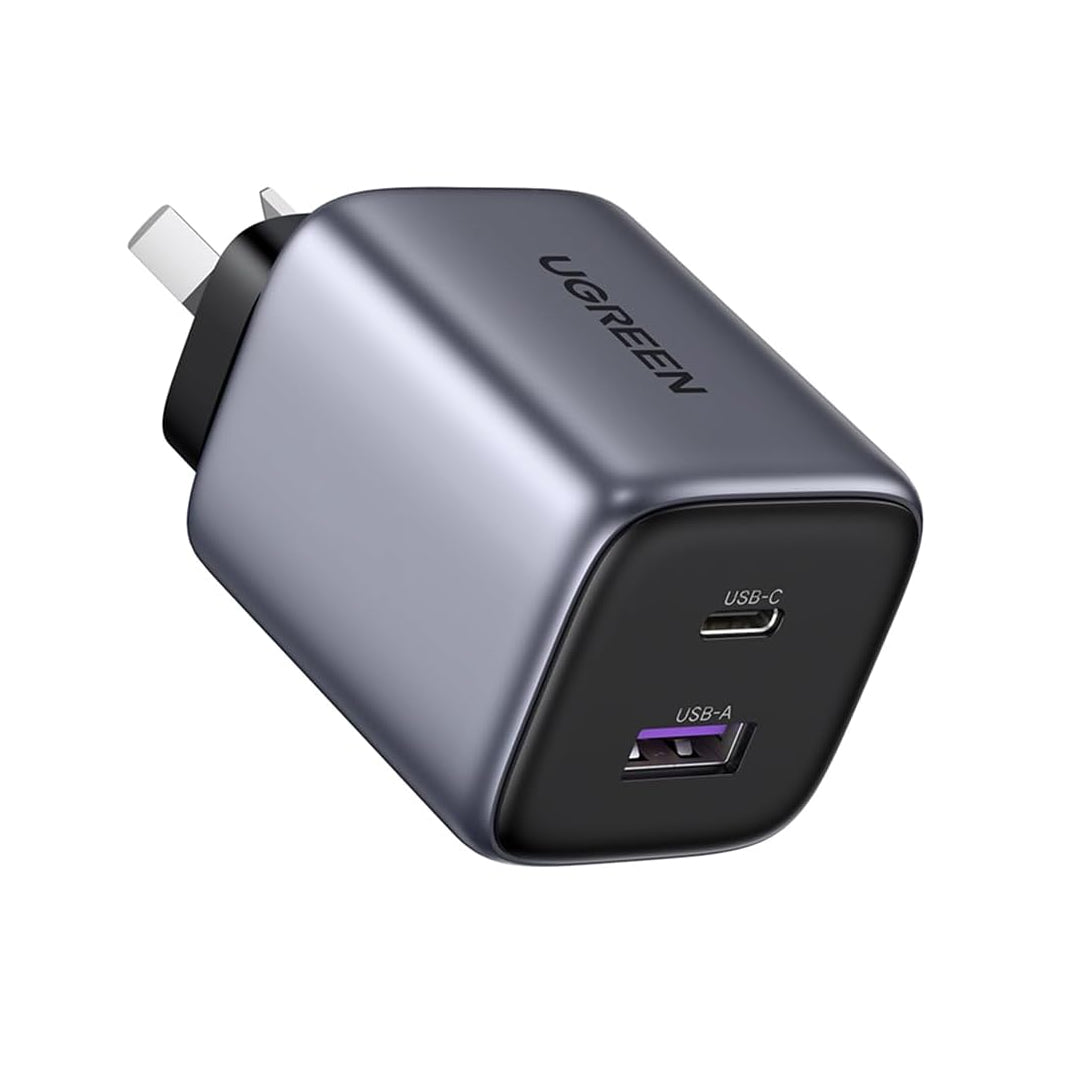 UGREEN Nexode 35W USB C GaN Charger - 2 Ports Wall Silver