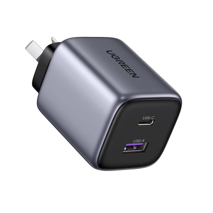 UGREEN Nexode 35W USB C GaN Charger - 2 Ports Wall Silver