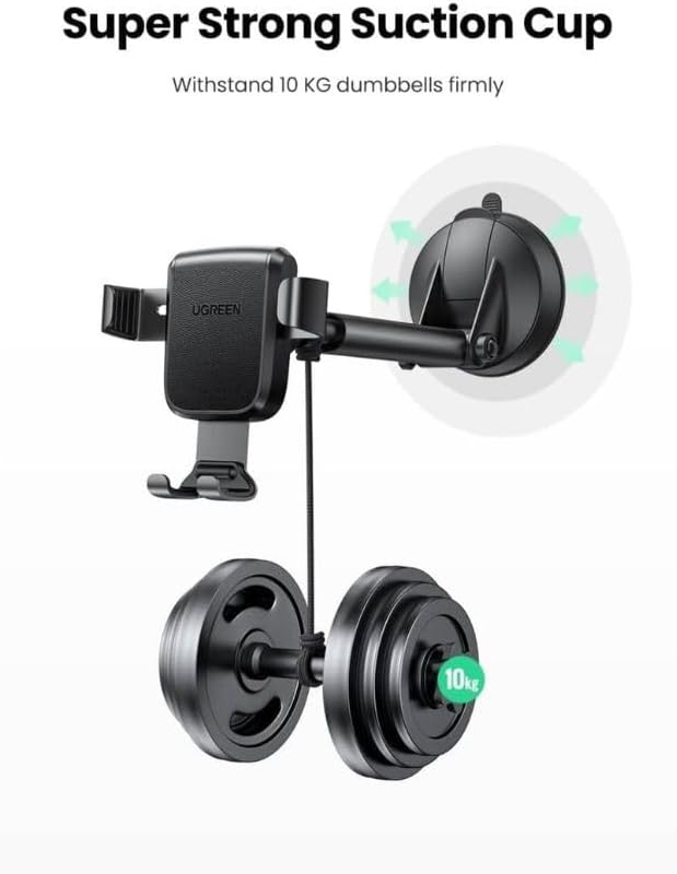UGREEN Gravity Phone Holder wiSuction Cup Black