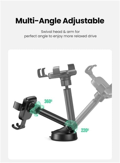 UGREEN Gravity Phone Holder wiSuction Cup Black