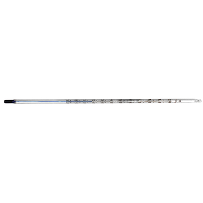 Livingstone Laboratory Thermometer -10 to 100degC 1.0deg Division 76mm Immersion 300mm - White/Blue Spirit x40