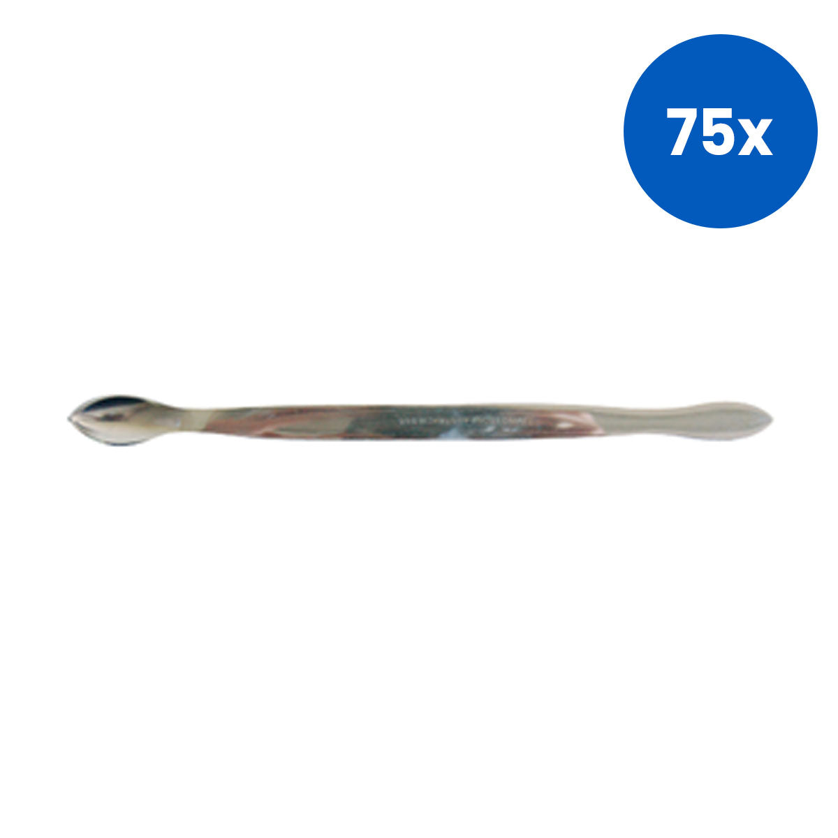 Livingstone Spatula 180mm Pointed Spoon And Pointed Flat Ends Stainless Steel Tool - Silver x75