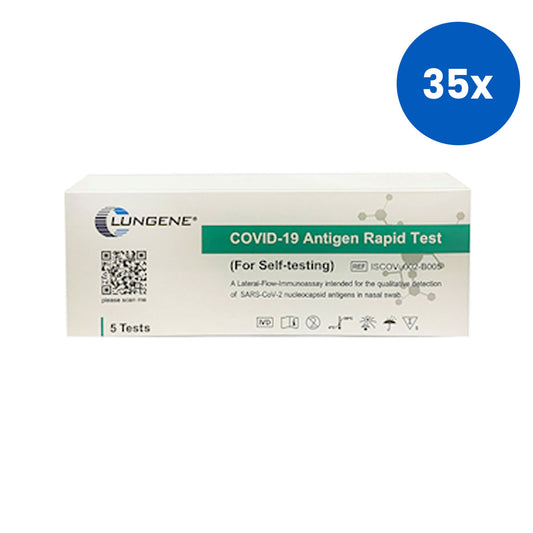 Clungene COVID-19 Rapid Antigen Test RAT Self-Testing 5 Tests/Box - White x35