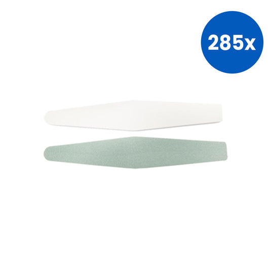Sofeel Green Quick Shine Buffer 2 Sided Green 400/White 4000 Grit 3.1 x 17.8cm - White x285