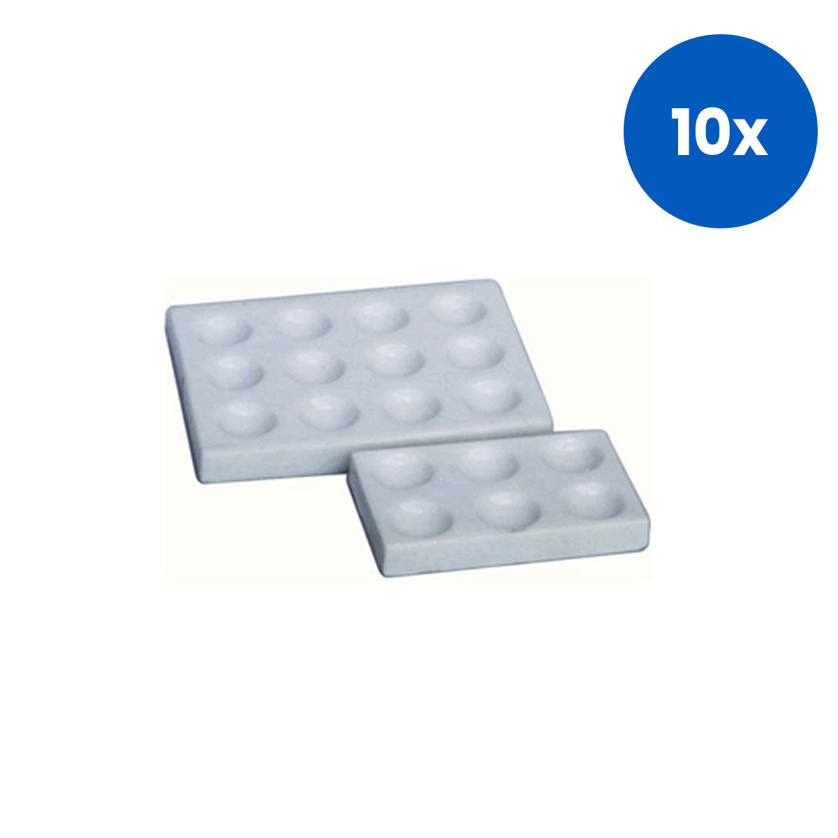 Livingstone Spotting Plates 12 Cavities Porcelain 10 Pieces/Box - White x10
