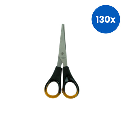 Marbig Household Office Scissors Durasharp Amber Durable Recyclable Plastic - Black x130