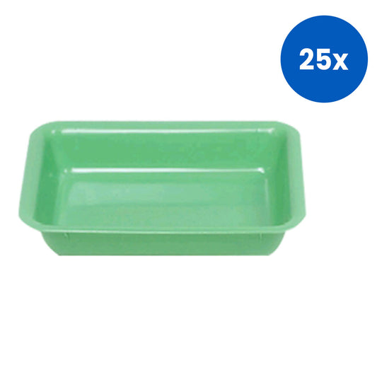 Autoplas Trays Surgical Dressing 245 x 195 x 45 mm Autoclavable - Green x25