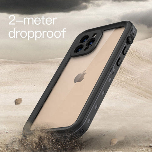 Krakatoo Dot WaterProof Case iPhone 12 Pro Max - Black/Clear