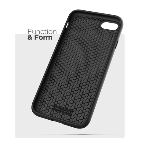 Encased Thin Armor Case iPhone SE 2022/2020 - Black