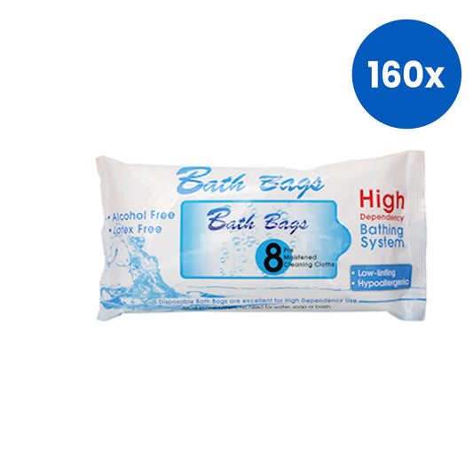 Livingstone Bath Bag Wipes All In One 19x18.5cm 8/Pack LOOSE PACK ONLY  x160