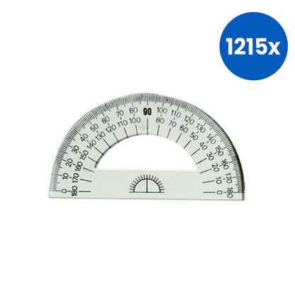 Livingstone Protractor 180 Degrees Recyclable Plastic - White x1215