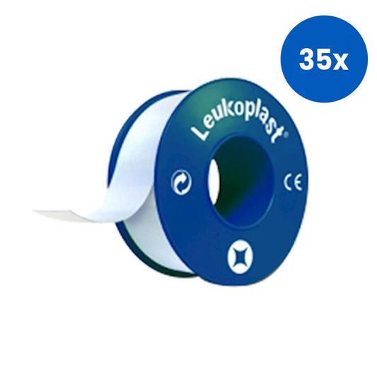 BSN Medical Leukoplast Adhesive Plaster Waterproof Zinc Oxide Tape 25mm x 5m - White x35