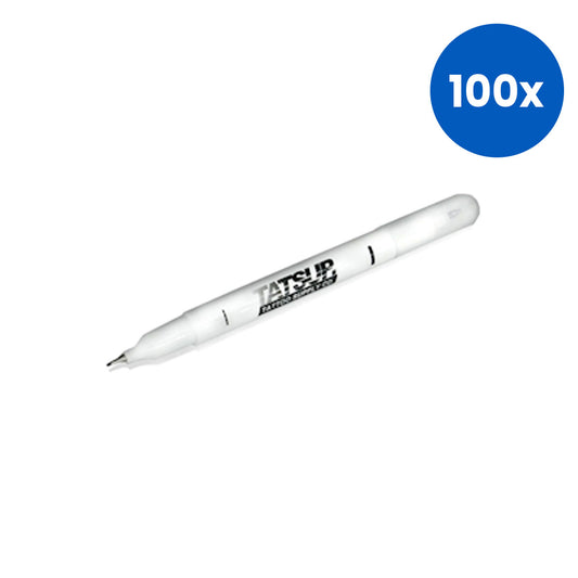 Tatsup Dual Tip Surgical Skin Marker - White x100