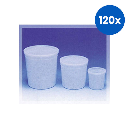 Aptaca Surgical Specimen Transparent Containers  120mm x 80mm 500ml - White x120